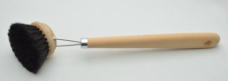 Spülbürste StandardPlus, extra breiter Griff sorgt für sehr guten Halt. Mit schwarzem Rosshaar. Bürstenfabrik Keller in Todtnau. Traditionsunternehmen seit 1869. Qualität Made in Germany.